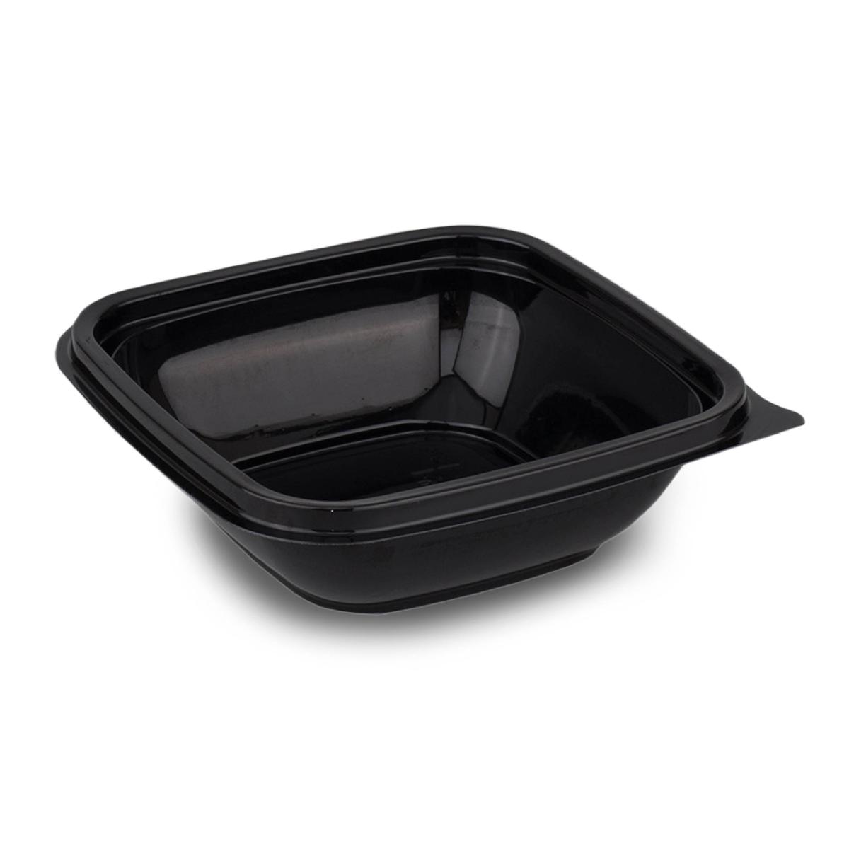 Контейнер ПЭТ-121 кубик 250мл 121*121*38мм без крышки черный ПЭТ (75/675)