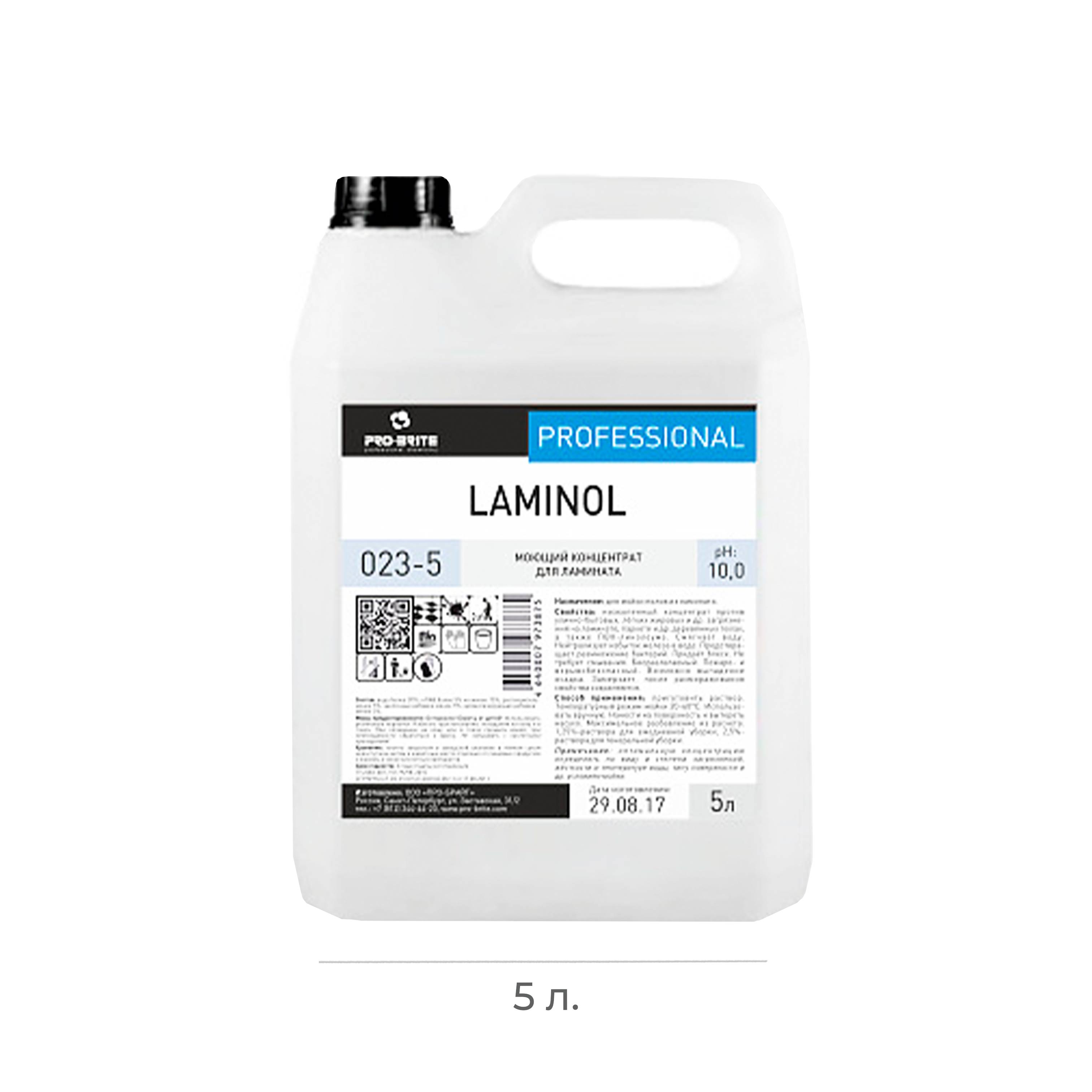 Ср-во чистящее для паркета и ламината Pro-brite Laminol 5л конц. 023-5 (4)