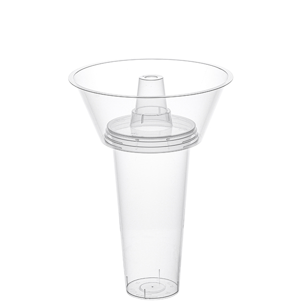 Снек-тарелка на стаканы 90мм Bubble 700мл прозрачная 1039П (168)