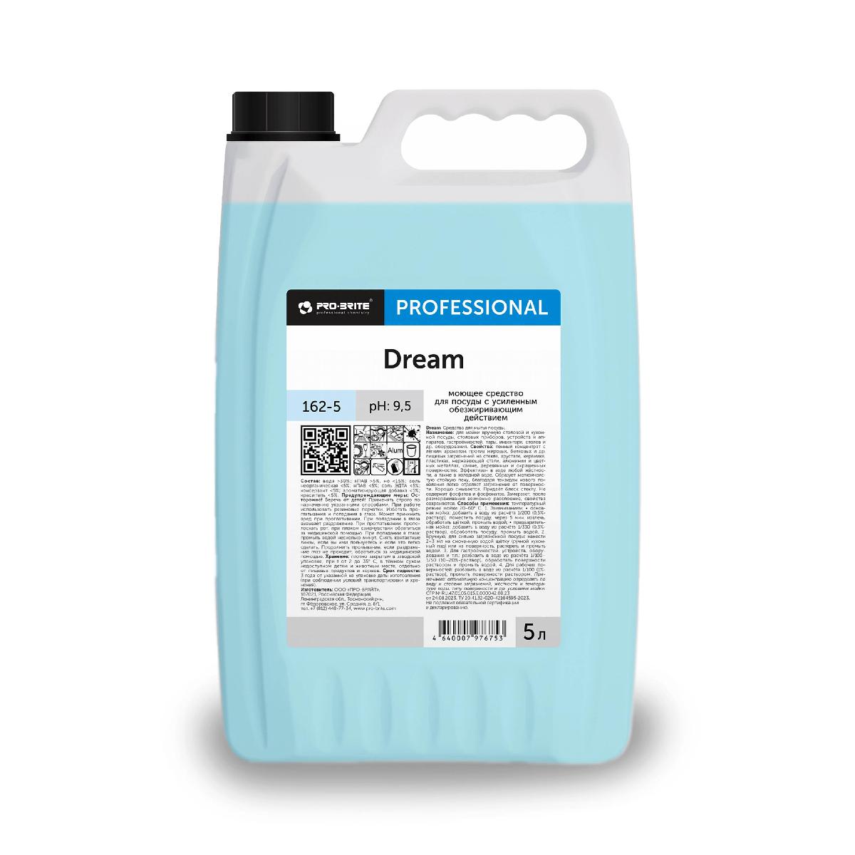Ср-во для мытья посуды Pro-brite Dream 5л 162-5 (4)            