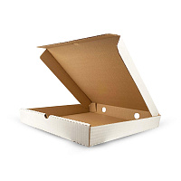 Коробки для пиццы 30*30см*40мм белый гофрокартон (50)