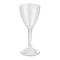 Бокал для вина малый на высокой прозрачной ножке 160 мл прозрачный d=70 h=165 1012П (20/100)