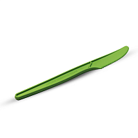 Нож cтоловый из кукурузного крахмала 190мм Люкс L зеленый 4041зел (50/1000)
