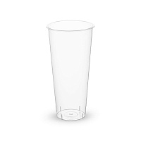 Стакан пластиковый 650мл d=90 Bubble Cup прозрачный глянцевый PP 1022 (25/500)