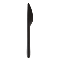 Нож cтоловый 178,5мм матовый черный PP 40321 (50/1000)