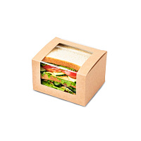 Коробка картонная OSQ Square cut sandwich box 125*100*70 (25/300)