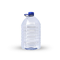 Бутылка ПЭТ 5л прозрачная с ручкой и крышкой (24)
