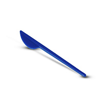 Нож пластиковый столовый  синий 165мм (О) (100/4000)