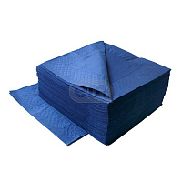 Салфетки бумажные 2-сл 33*33см 200шт синие (9)