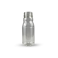 Бутылка ПЭТ 0,07л прозрачная БЕЗ крышки высокое горло (300)
