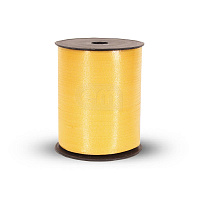 Лента упаковочная декоративная 5мм*500м желтая