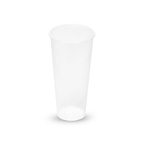 Стакан пластиковый 650мл d=90 Bubble Cup прозрачный МАТОВЫЙ  PP 1022П (10/200)