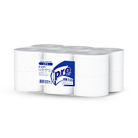 Туалетная бумага 1-сл 200м 18гр б/перф Protissue T2 целлюлоза C231 (12)