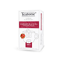 Чай teatone пакетированный на чашку 25пак*1,8г. черный с ароматом барбариса арт.1431 (6)