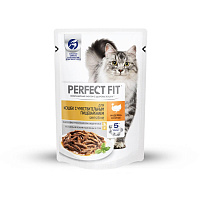 Перфект Фит мясные кусочки для чувств. кошек индейка 85гр (24)