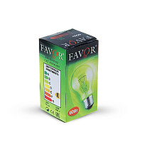 Лампа накаливания Е27 60Вт "Favor" (10) 
