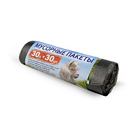 Мешки для мусора в рулоне ПНД 30л 30шт стандарт Альпак (50)