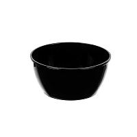 Контейнер круглый d112мм 360мл с крышкой плошка черный PP 1230Ч (216)