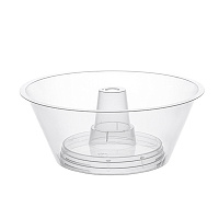 Снек-тарелка на стаканы 90мм Bubble 700мл прозрачная 1039П (168)