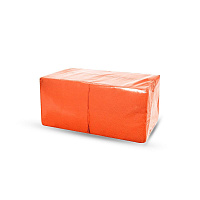Салфетки бумажные 2-сл 24*24см "BigPack" 250шт оранжевые (18)