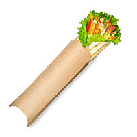 Контейнер картонный PILLOW L STANDART для роллов/шавермы 200*70*55 OSQ (50/450)