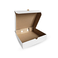 Коробка для пиццы/пирогов 265*265*93мм белый мгк Е (50)