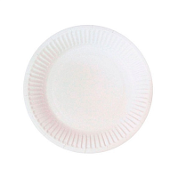 Тарелка картонная круглая белая d216мм Диапазон (100/400)