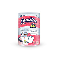 Бумажные полотенца в рулоне 2-сл 1шт "Familia XXL" (18)
