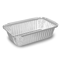 Форма алюминиевая прямоугольная 203*115в 159*84н h45 685мл R43L (М) (100/600)