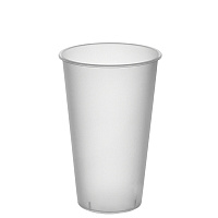 Стакан пластиковый 500мл d=90 Bubble Cup прозрачный МАТОВЫЙ PP 1021П (20/400)