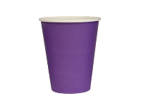 Стакан картонный 250мл фиолетовый "МБМ" d=80 (50/1000)