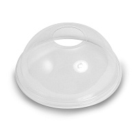 Крышка купольная ПЭТ с отверстием d=95мм "Stirolplast" (50/1000)