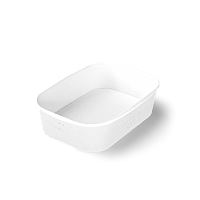 Контейнер картонный без крышки CASE BOWL 860мл белый 190*135*51мм OSQ (45/360)