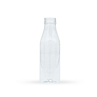 Бутылка ПЭТ 0,5л горло 38мм (широкое) прозрачная БЕЗ крышки (100)