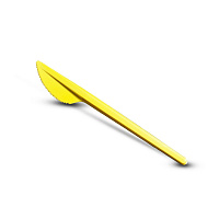 Нож пластиковый столовый  желтый 165мм (О) (100/4000)