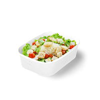 Контейнер картонный без крышки CASE BOWL 860мл белый 190*135*51мм OSQ (45/360)