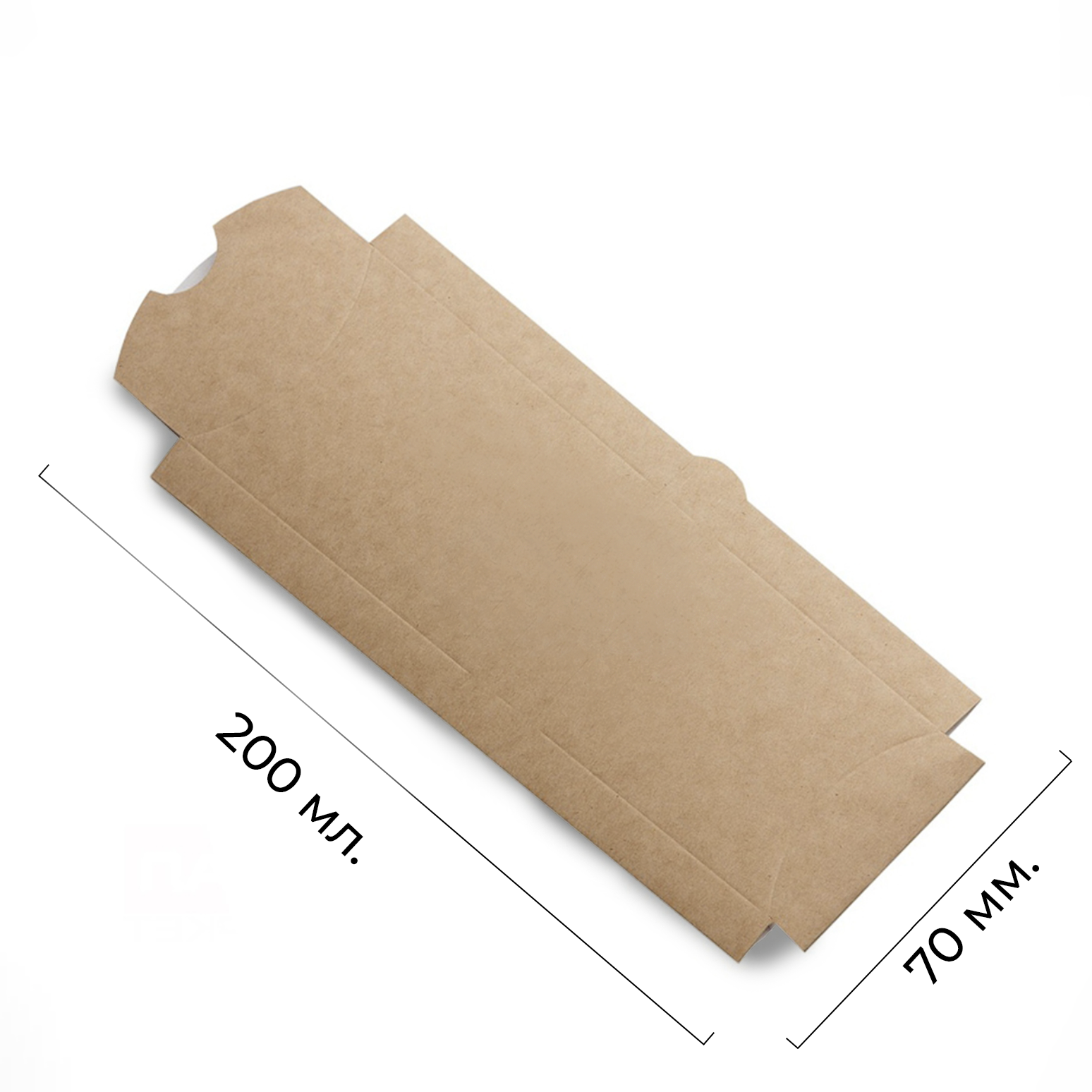 Контейнер картонный Pillow M для роллов/шавермы 200*70*55мм OSQ (50/450)