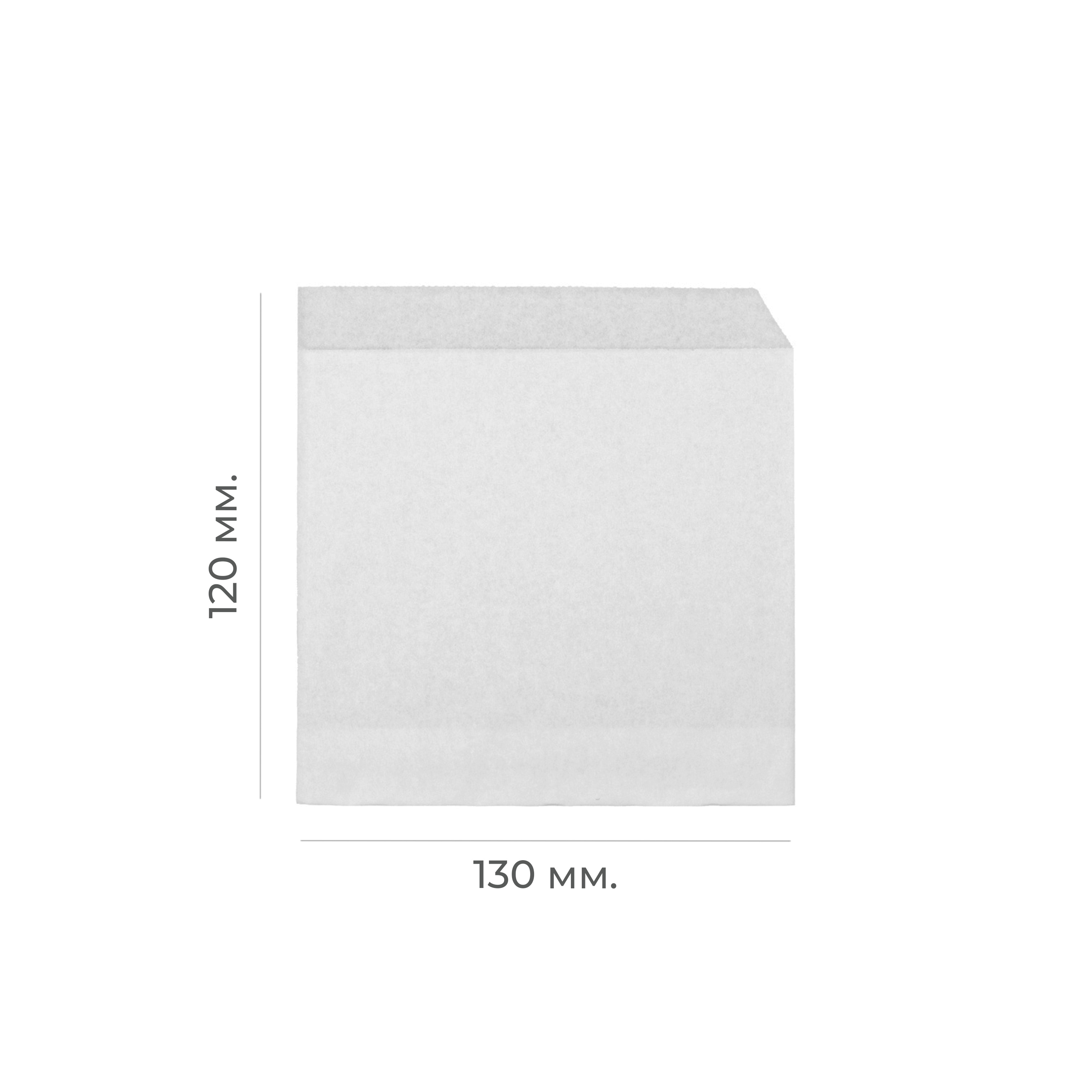 Уголок бумажный 120*130 40гр/м2 жиростойкий, белый (3000)