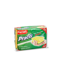Губка для посуды профиль "Practi Profi" 95*70 Paclan  2шт (40)